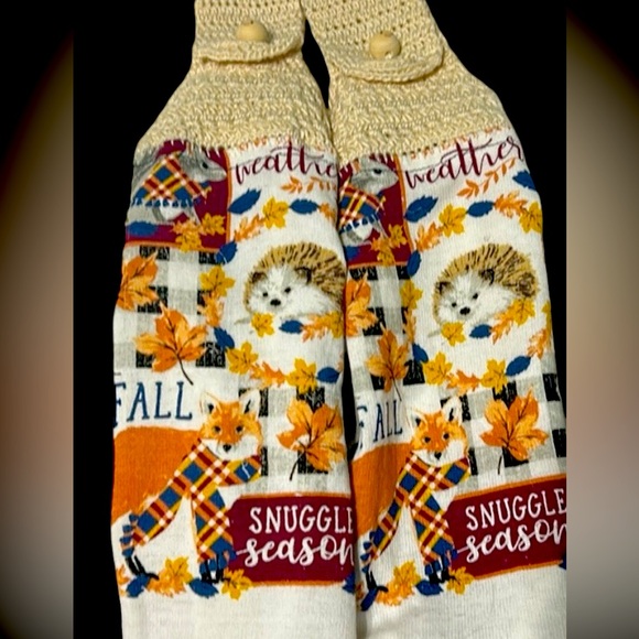 Hand Crafted Kitchen Fall Themed Kitchen Towels Poshmark